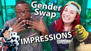 GENDER-SWAP IMPRESSIONS CHALLENGE ft. BLACK NERD