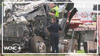 18-wheeler crashes into Shelby, NC motel after running red light