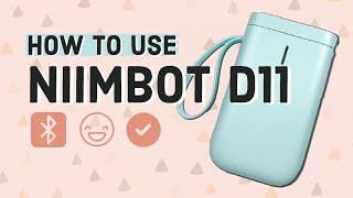 NIIMBOT D11 Thermal Label Printer Unboxing Setup ️ Beginner How-to Tutorial Organization Tool