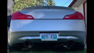 G37 Coupe Fast Intentions Exhaust w/ High Flow Cats