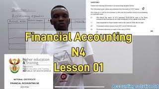 N4 Financial Accounting - Lesson 01 | Accounting Equation