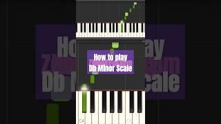 How to play Db Minor Scale on keyboard