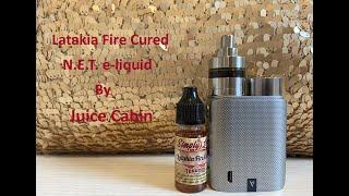 Latakia Fire Cured N.E.T Liquid review | by Juice Cabin | Bold, spicy & smokey.