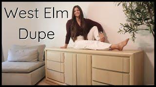 Modernizing a Dated White Oak Dresser // West Elm Inspired Furniture Flip