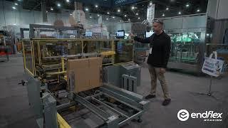 How the Boxer T-18 corrugated case former works at Pack Expo