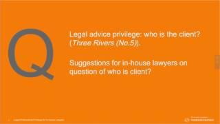 Legal Privilege: Implications and tips for in-house lawyers