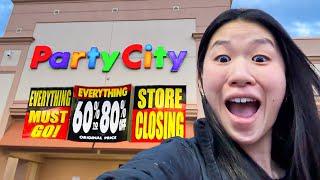 Let's go to Party City for their "EVERYTHING MUST GO SALE!"