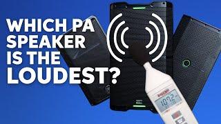 How Loud Do PA Speakers Get? PA Speakers Tested!