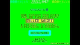 Killer Comet 1980 Game Plan Mame Retro Arcade Games