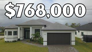 This CAPE CORAL NEW CONSTRUCTION PROPERTY TOUR Will Blow Your Mind!