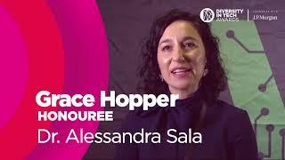 Diversity in Tech Awards 2024 - Grace Hopper Award recipient: Dr. Alessandra Sala