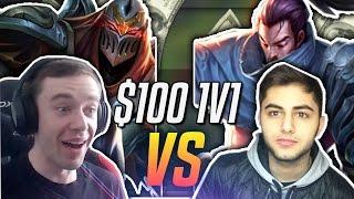 REDMERCY (ZED) VS YASSUO (YASUO) ONLY! | $100 1v1 SHOWDOWN!! - League of Legends