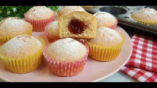 BEST MUFFINS RECIPEПростой Рецепт Вкуснейших Кексов с Джемом  Muffins Recipe Homemade