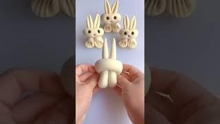 Three little rabbits#diy #chineseskills #chinesefood #food #art #funny #handmade  #art