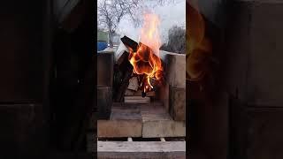 The simplest stone stove in the world  #survival #camping #bushcraft #outdoors #stove