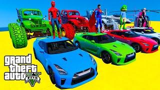 GTA V Crazy Car Racing Stunt Map Challenge By Monster Trucks Planes and Boats