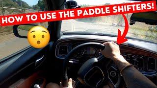 HOW TO USE PADDLE SHIFTERS DODGE CHARGER SCAT PACK POV