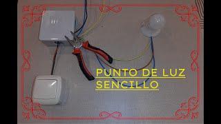 INSTALACIÓN de INTERRUPTOR y punto de luz simple FÁCIL