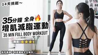 35min Full Body Workout | Suitable for Beginner & Intermediate Level | 14 Days Challenge 