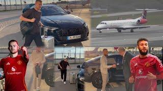 De Ligt and Mazraoui jet to Manchester for medicals at Man United