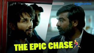 Shahid Kapoor And Vijay Sethupathi Chase Scene ‍️ ft. Raashii Khanna | Farzi | Prime Video India