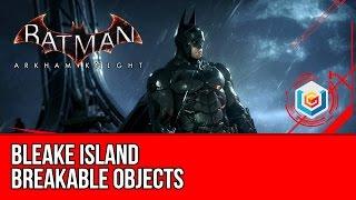 Batman Arkham Knight Bleake Island - All Breakable Objects Locations (Militia Shield)