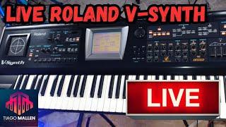 LIVE ROLAND V-SYNTH-PODER DE FOGO DE OUTRO PLANETA (LINK DOS SORTEIOS NA DESCRIÇÃO) COM TIAGO MALLEN