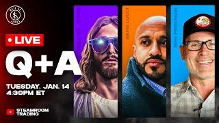 LIVE Q+A W/ PRO TRADERS SANG LUCCI + WALL ST. JESUS + RONCHERO