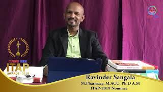 Ideal Teaching Awards Programme -ITAP-2019 Nominee-Ravinder Sangala-Acupuncture