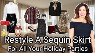 How To Style A Sequin Skirt For All Your Holiday Parties