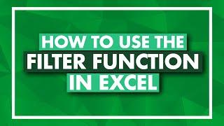 How to Use the FILTER Function in Excel - Excel FILTER Tutorial