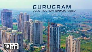 Real Estate Construction Update Videos | M3M India | M3M Flora 68 | Gurugram 4K Drone View