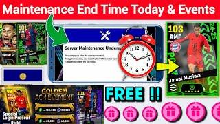 Maintenance End Time Today In eFootball™ 2025 Mobile !! Pes Server Maintenance End Time Today 