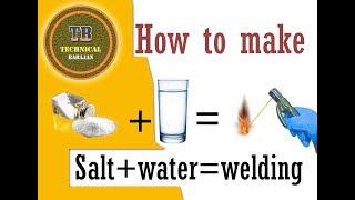 how to make a salt water welding machine at home, very easy it's not difficult