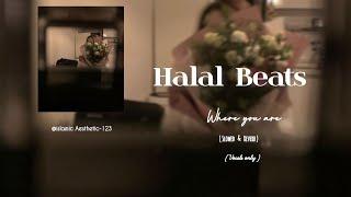 Halal Beats - where you are | (Slowed & Reverb)  (vocals only) 