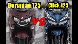 Honda Click 125 vs Suzuki Burgman 125 Comparison Philippines | ANONG MOTOR ANG BAGAY SAYO