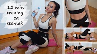 12min TRENING ZA STOMAK - kućni trening! | ABS workout