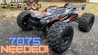 Traxxas Sledge (Speed runs with the Castle MMX8S and 2200KV Set Up)