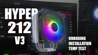 Cooler Master Hyper 212 V3 CPU Cooler Unboxing & Installation (5600G) | 2024