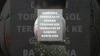 Deretan 5 Pemain Aktif dengan Torehan Gol Terbanyak ke Gawang Barcelona #shorts