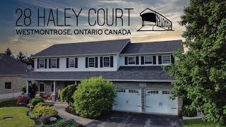 Realtor Real Estate Drone UAV Edit | 28 Haley Court Westmontrose Ontrario Canada