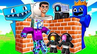 Build to SURVIVE With SKIBIDI BABYS in Minecraft!