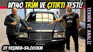 Mercedes W140 S320L Trim ve Çıtırtı Testi | Fazıl Düşman Kulağı Gibi Çekiştirdi