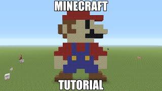 Minecraft Pixel Art Tutorial - 8 Bit Mario