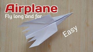 HOW TO MAKE A PAPER PLANE EASY AND SIMPLE TO FLY LONG AND FAR.