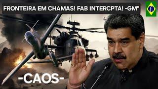 -CAOS NA FRONTEIRA" FAB INTERCPTA AVIÃO INVASOR NA AMAZÔNIA! -FICOU TOTALMENTE DESTRUIDO" -WAR-