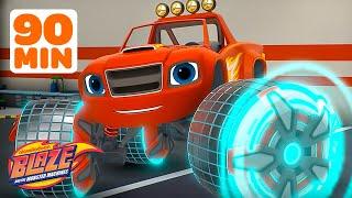 90 MINUTES of Blaze Using MAGNET Tires & STEM Rescue Missions!  | Blaze and the Monster Machines