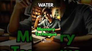 1 Best Water Memory Technique  Remember What You Read #studytips #examtips