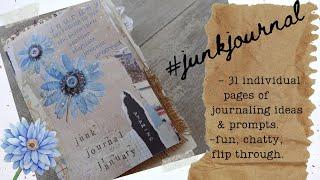 #junkjournaljanuary2023 flip through finished junk journal