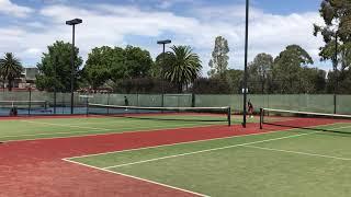 Tennis matches at Mayors Park